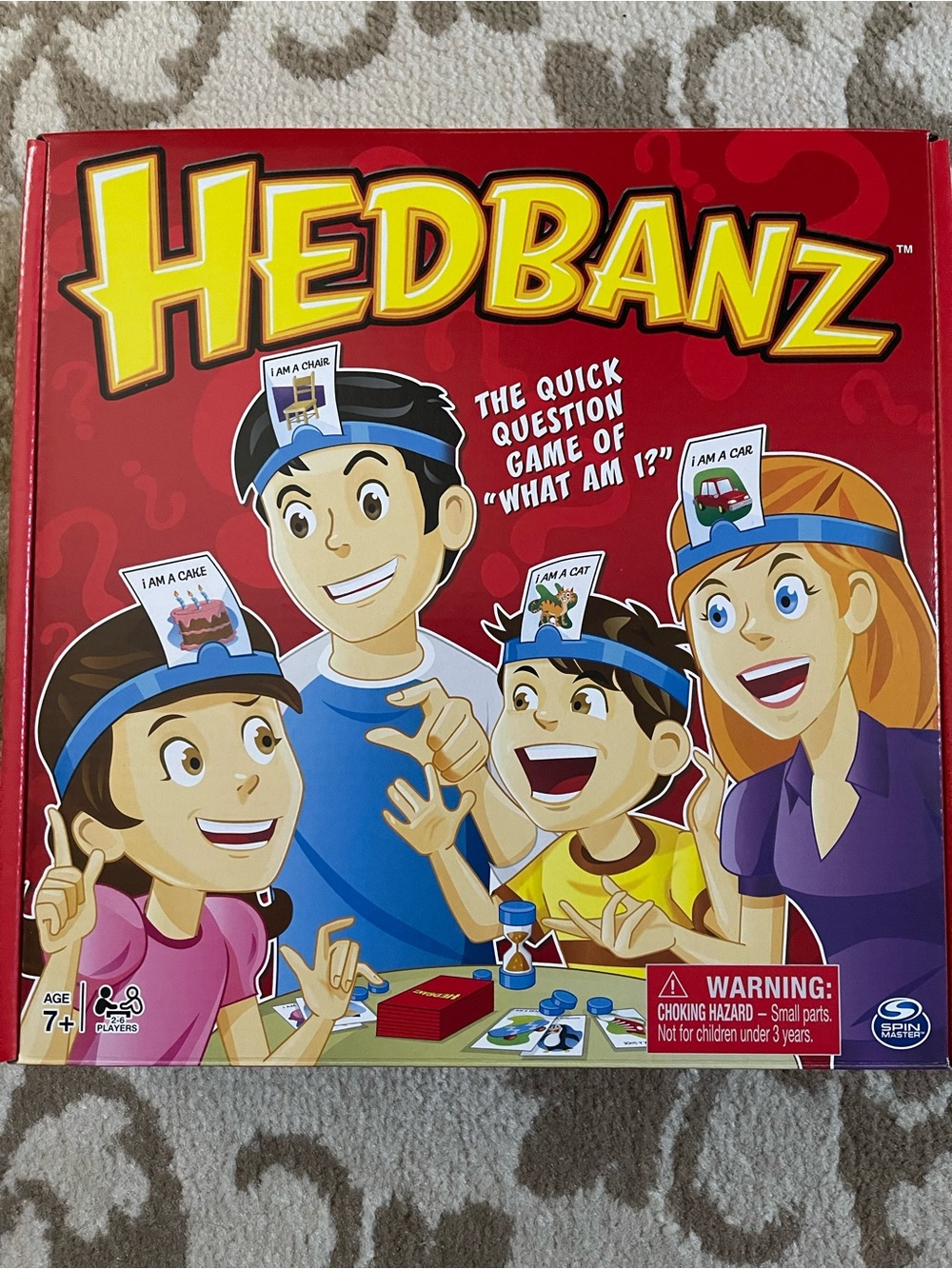 Hedbanz Classic Party Game - Red